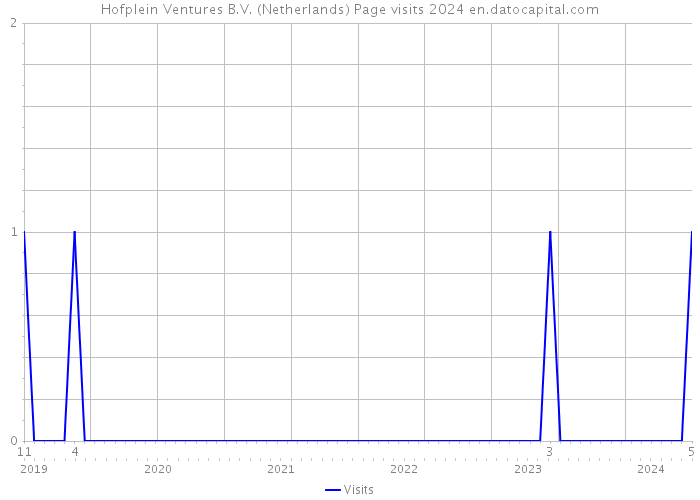Hofplein Ventures B.V. (Netherlands) Page visits 2024 