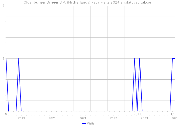 Oldenburger Beheer B.V. (Netherlands) Page visits 2024 