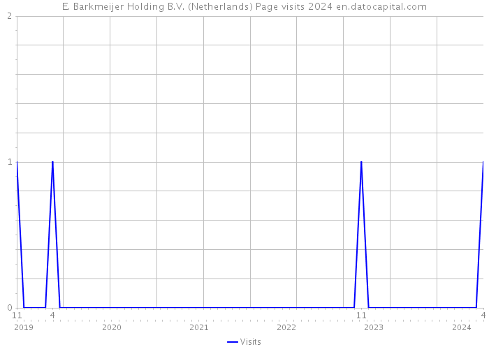 E. Barkmeijer Holding B.V. (Netherlands) Page visits 2024 