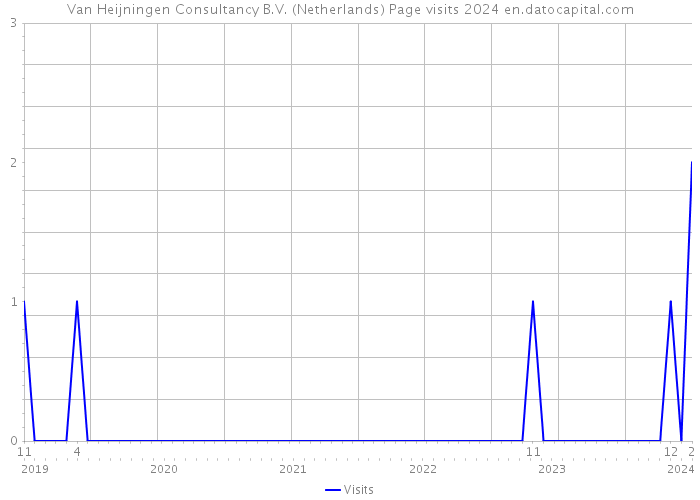 Van Heijningen Consultancy B.V. (Netherlands) Page visits 2024 