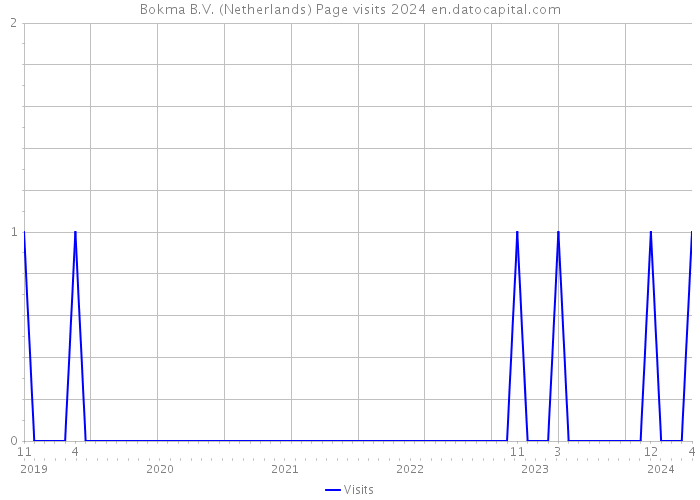 Bokma B.V. (Netherlands) Page visits 2024 