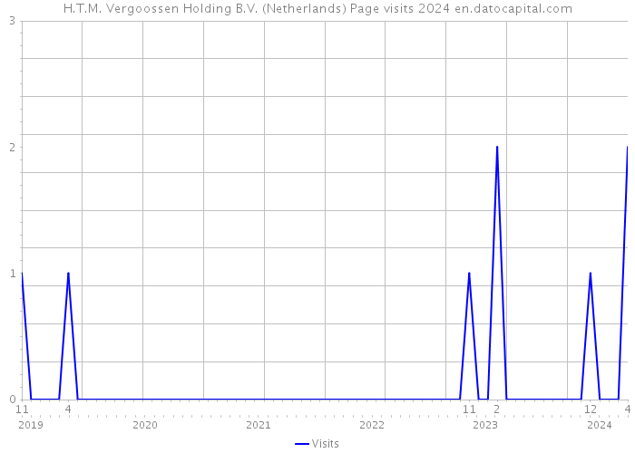 H.T.M. Vergoossen Holding B.V. (Netherlands) Page visits 2024 