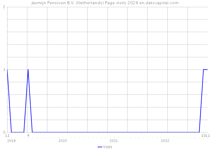 Jasmijn Pensioen B.V. (Netherlands) Page visits 2024 