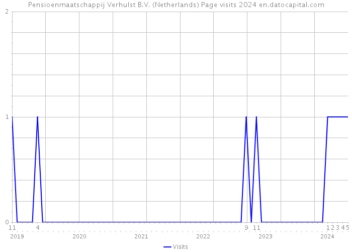 Pensioenmaatschappij Verhulst B.V. (Netherlands) Page visits 2024 