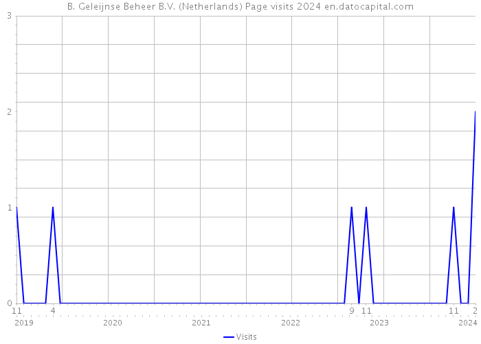 B. Geleijnse Beheer B.V. (Netherlands) Page visits 2024 