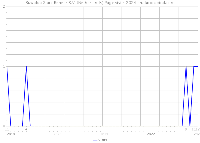 Buwalda State Beheer B.V. (Netherlands) Page visits 2024 