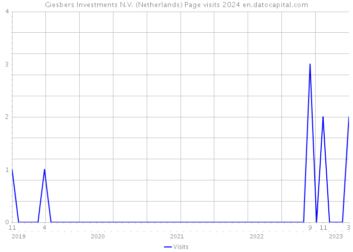 Giesbers Investments N.V. (Netherlands) Page visits 2024 