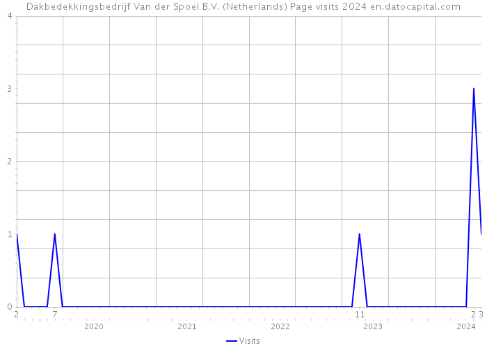 Dakbedekkingsbedrijf Van der Spoel B.V. (Netherlands) Page visits 2024 