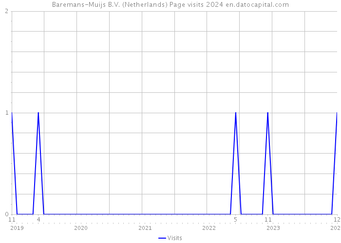Baremans-Muijs B.V. (Netherlands) Page visits 2024 