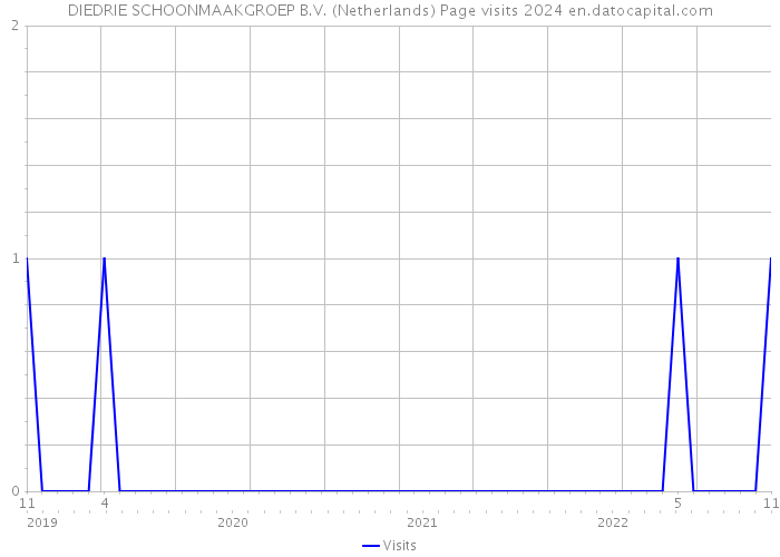 DIEDRIE SCHOONMAAKGROEP B.V. (Netherlands) Page visits 2024 