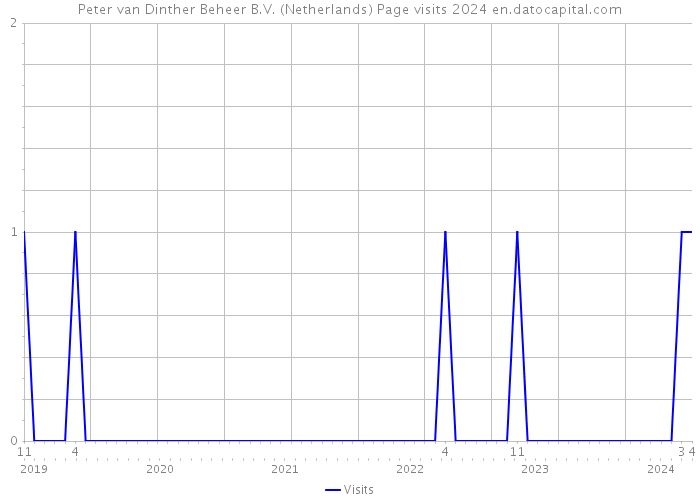 Peter van Dinther Beheer B.V. (Netherlands) Page visits 2024 