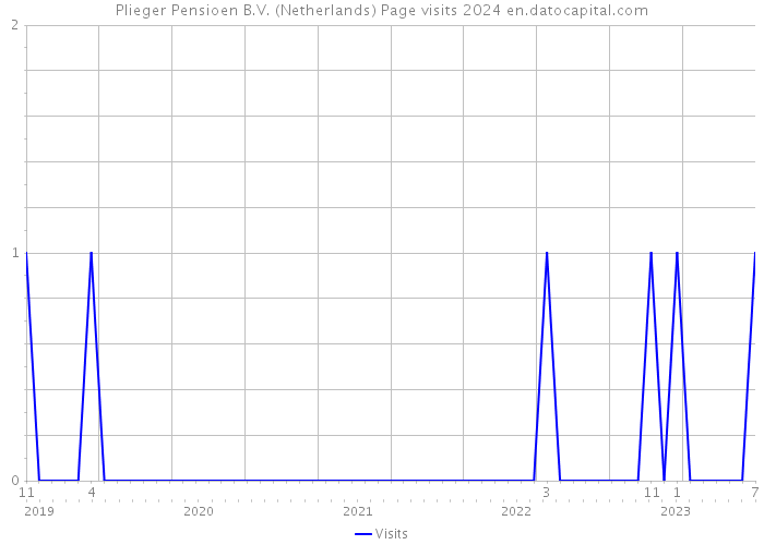 Plieger Pensioen B.V. (Netherlands) Page visits 2024 