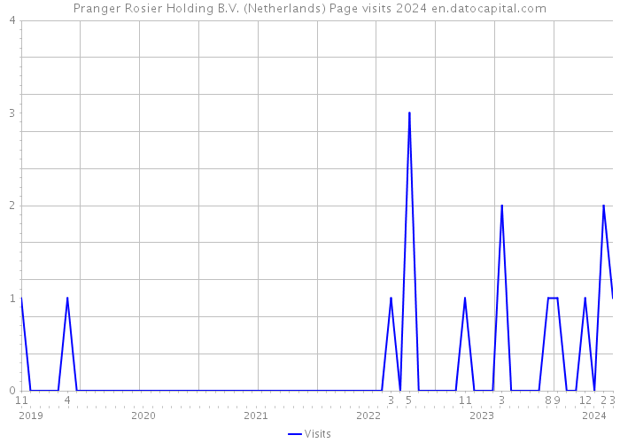 Pranger Rosier Holding B.V. (Netherlands) Page visits 2024 