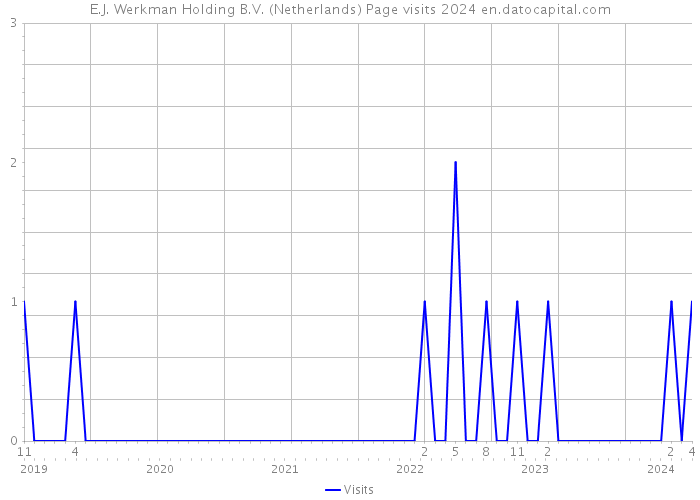 E.J. Werkman Holding B.V. (Netherlands) Page visits 2024 