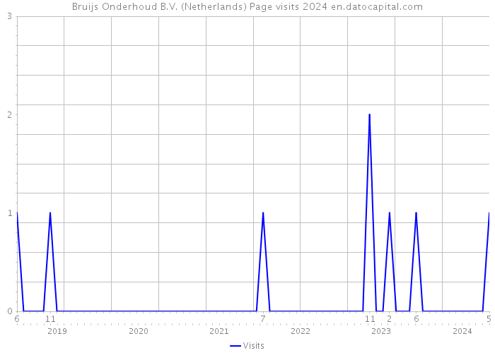 Bruijs Onderhoud B.V. (Netherlands) Page visits 2024 