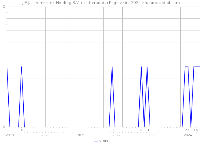 J.E.J. Lammertink Holding B.V. (Netherlands) Page visits 2024 