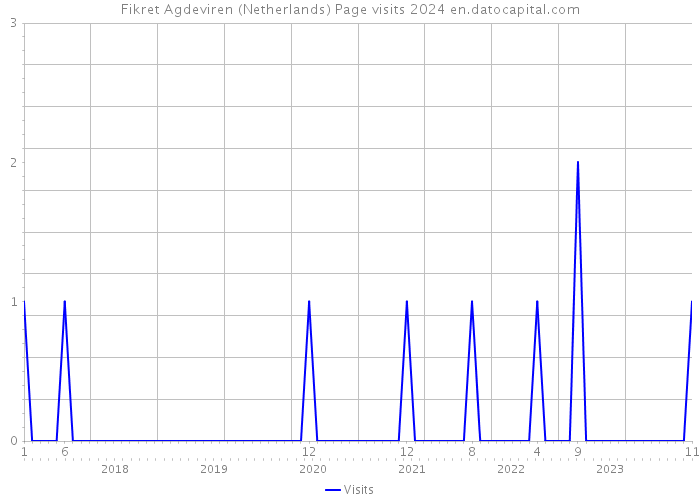 Fikret Agdeviren (Netherlands) Page visits 2024 