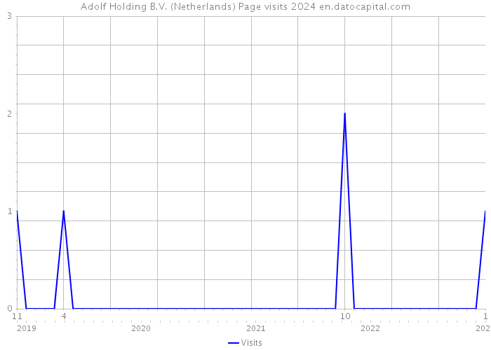 Adolf Holding B.V. (Netherlands) Page visits 2024 