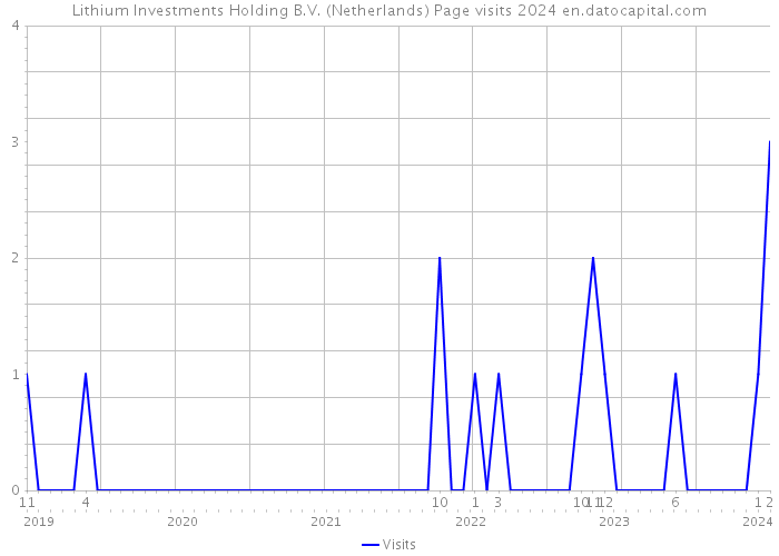 Lithium Investments Holding B.V. (Netherlands) Page visits 2024 
