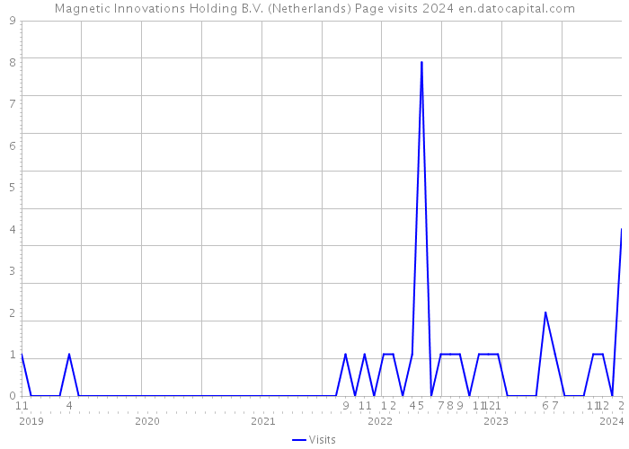 Magnetic Innovations Holding B.V. (Netherlands) Page visits 2024 