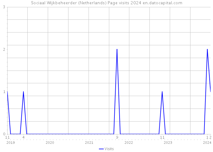 Sociaal Wijkbeheerder (Netherlands) Page visits 2024 