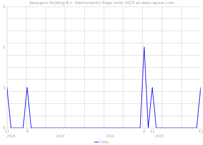 Sweegers Holding B.V. (Netherlands) Page visits 2024 
