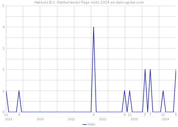 Hakkers B.V. (Netherlands) Page visits 2024 