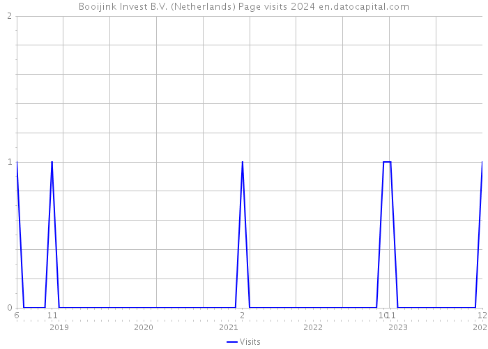 Booijink Invest B.V. (Netherlands) Page visits 2024 