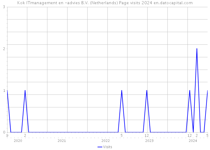 Kok ITmanagement en -advies B.V. (Netherlands) Page visits 2024 