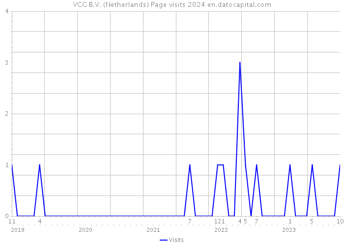 VCG B.V. (Netherlands) Page visits 2024 