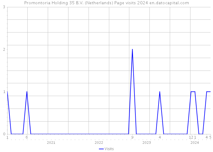 Promontoria Holding 35 B.V. (Netherlands) Page visits 2024 
