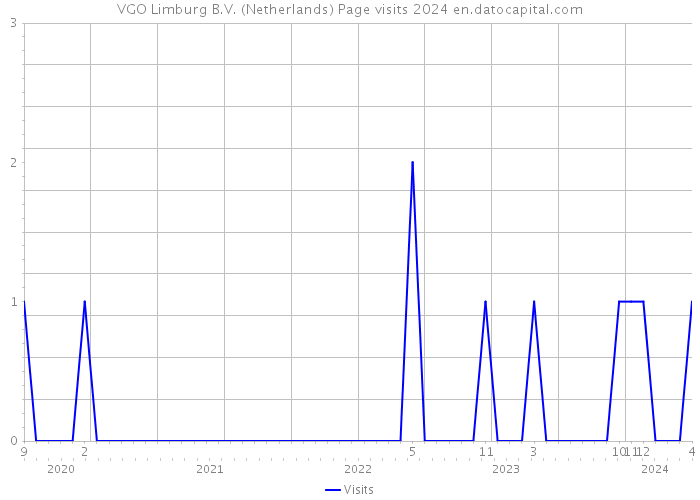 VGO Limburg B.V. (Netherlands) Page visits 2024 
