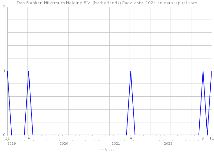 Den Blanken Hilversum Holding B.V. (Netherlands) Page visits 2024 