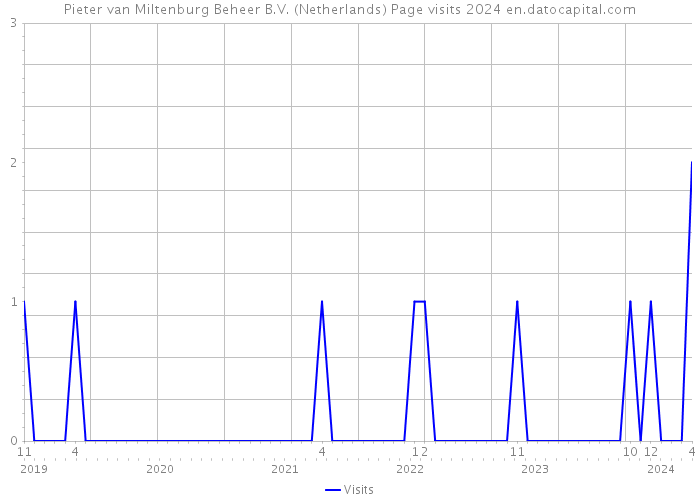 Pieter van Miltenburg Beheer B.V. (Netherlands) Page visits 2024 