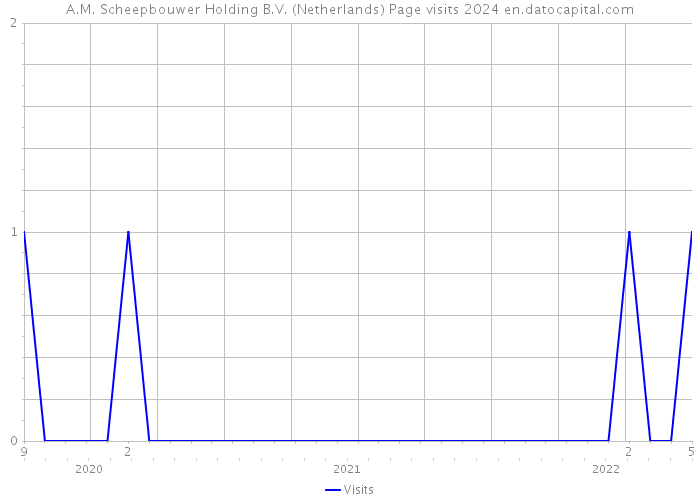 A.M. Scheepbouwer Holding B.V. (Netherlands) Page visits 2024 