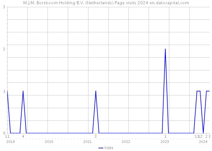 M.J.M. Borsboom Holding B.V. (Netherlands) Page visits 2024 