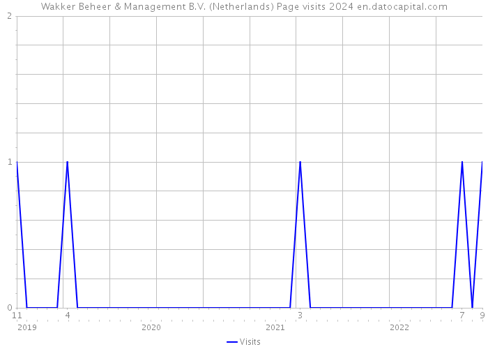 Wakker Beheer & Management B.V. (Netherlands) Page visits 2024 