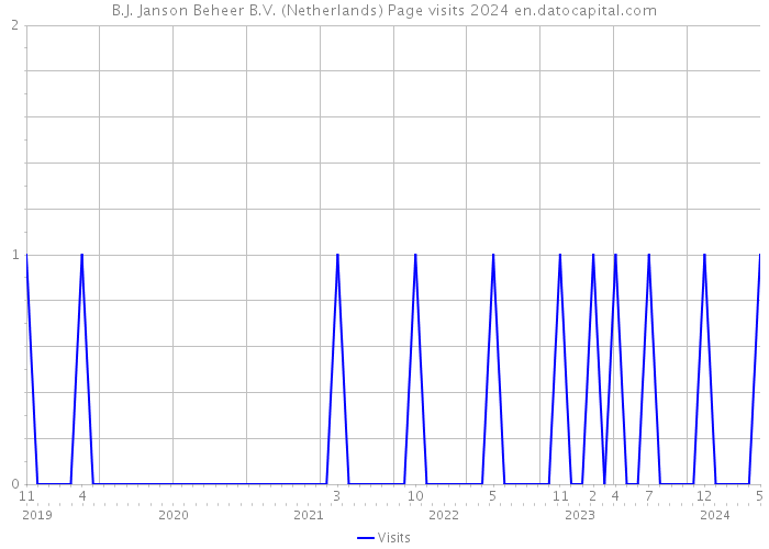 B.J. Janson Beheer B.V. (Netherlands) Page visits 2024 