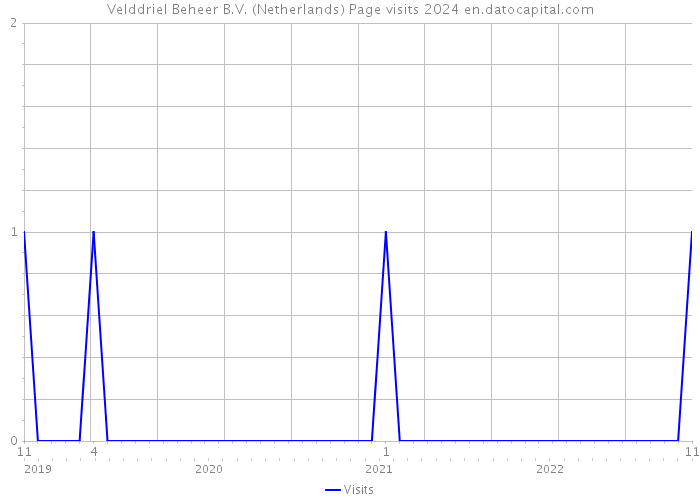 Velddriel Beheer B.V. (Netherlands) Page visits 2024 