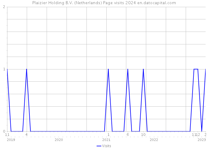 Plaizier Holding B.V. (Netherlands) Page visits 2024 