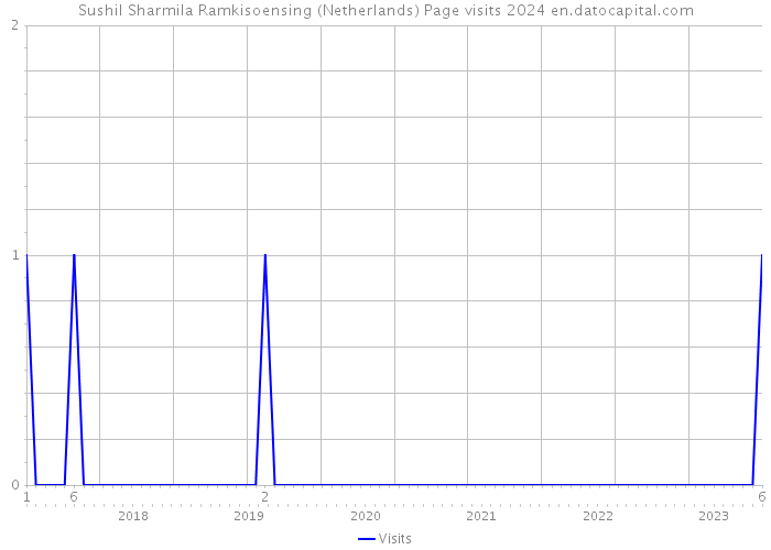 Sushil Sharmila Ramkisoensing (Netherlands) Page visits 2024 