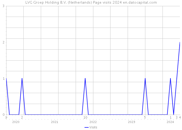 LVG Groep Holding B.V. (Netherlands) Page visits 2024 