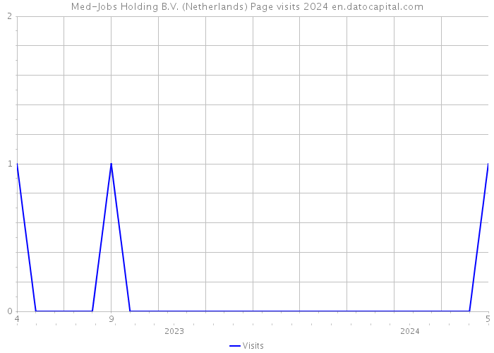 Med-Jobs Holding B.V. (Netherlands) Page visits 2024 