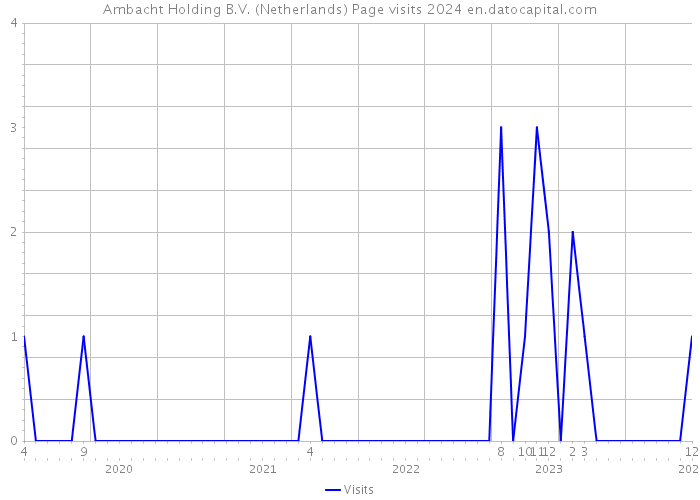 Ambacht Holding B.V. (Netherlands) Page visits 2024 