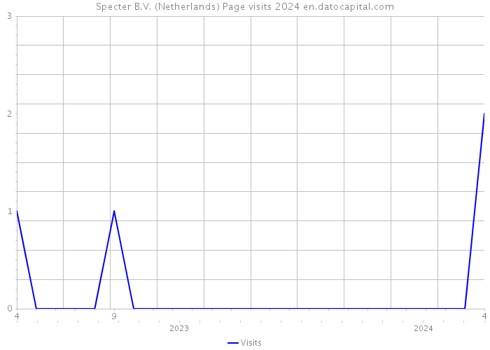 Specter B.V. (Netherlands) Page visits 2024 