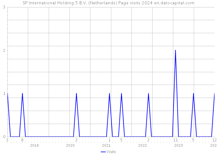 SP International Holding 5 B.V. (Netherlands) Page visits 2024 