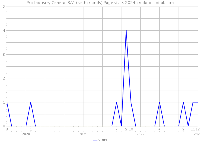 Pro Industry General B.V. (Netherlands) Page visits 2024 