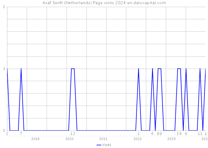 Asaf Senft (Netherlands) Page visits 2024 
