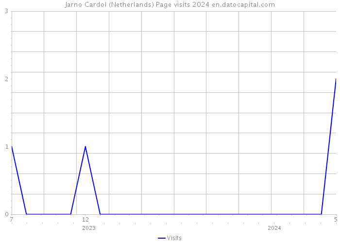 Jarno Cardol (Netherlands) Page visits 2024 