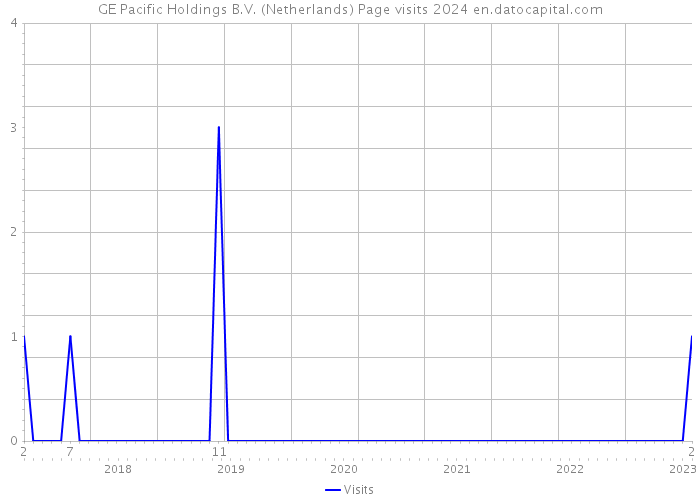 GE Pacific Holdings B.V. (Netherlands) Page visits 2024 